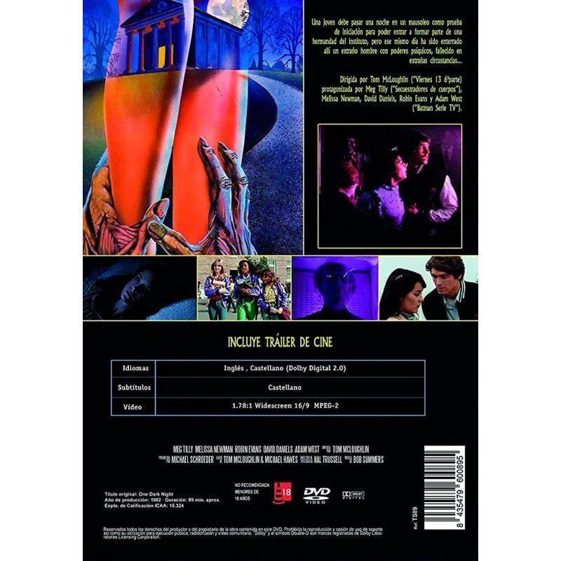 Siniestra Oscuridad [dvd] (1983) Una Noche Oscu... image number null