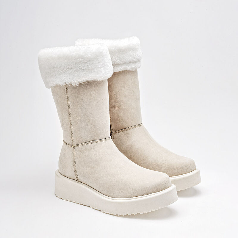 Been Class Bota con peluche para mujer beige image number null