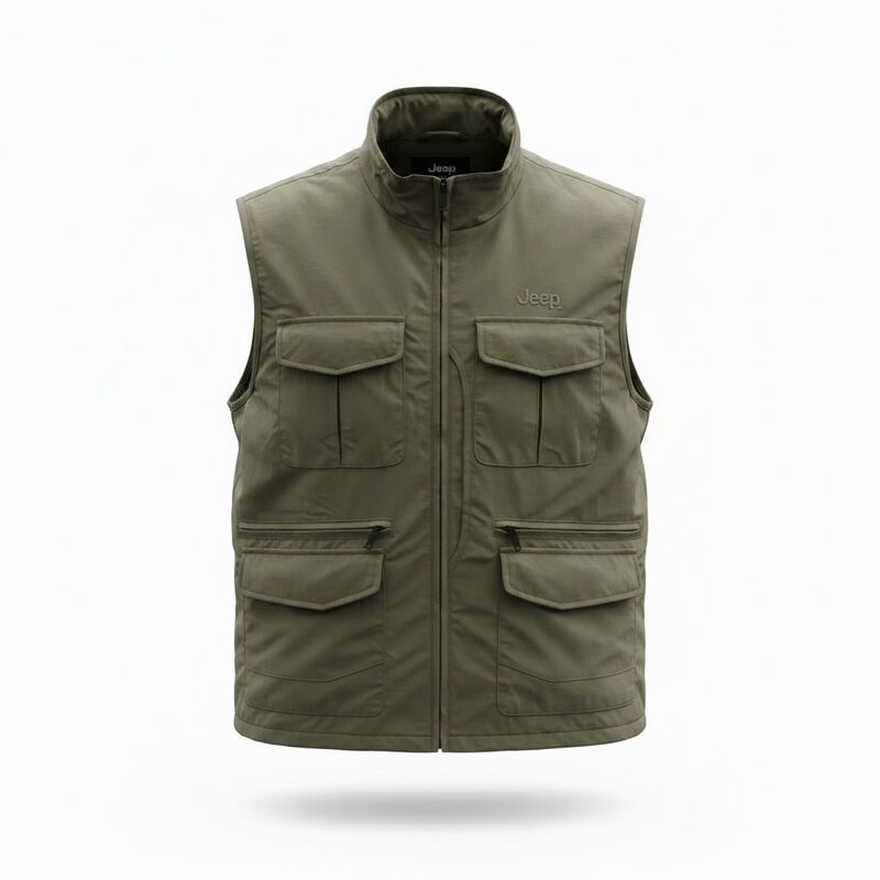 Chaleco Tactico Jeep Color Olivo Para Hombre image number null
