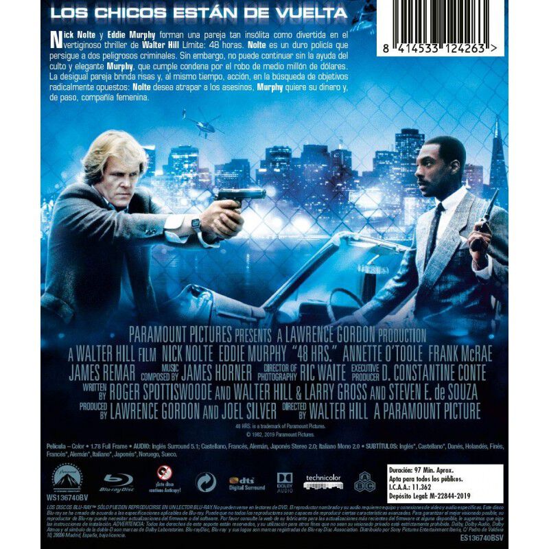 L&iacute;mite 48 Horas (bd) [blu-ray] image number null
