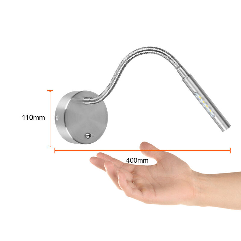 Lampara Para Lectura Satinado 2w Luz Suave Cáli... image number null