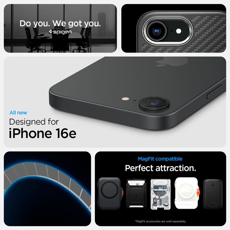 Funda Spigen Para Iphone 16e Enzo Aramid Magfit... image number null