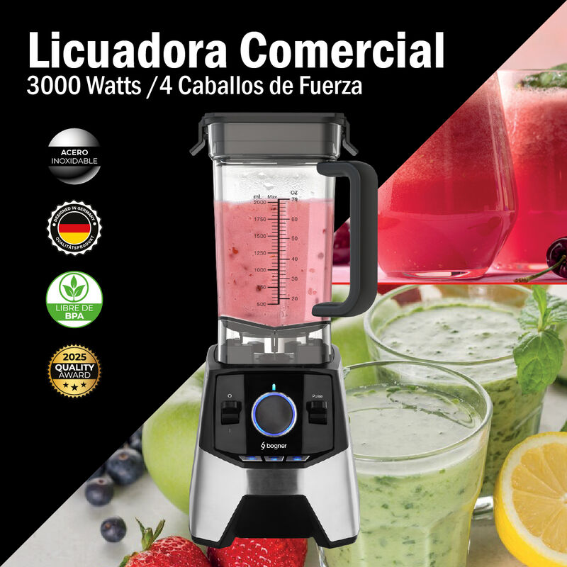 Bogner Licuadora Comercial 3000W 4Cf Bsb09S image number null