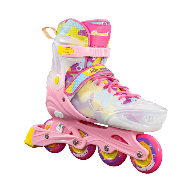 Patines Linea 4 Ruedas Luz Led Ni&ntilde;os Y Adultos ... image number null