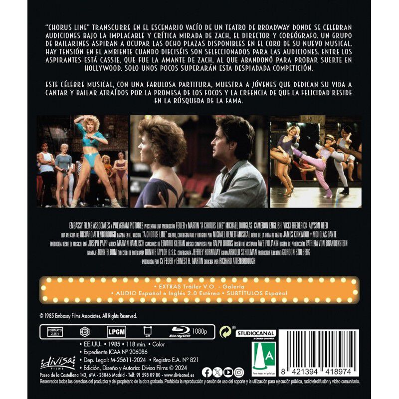 A Chorus Line [Blu-ray] (1985) image number null