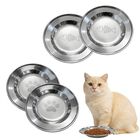 Juego De 4 Cuencos Para Gato Dyxhfff De 16 cm, Acero Inoxidable