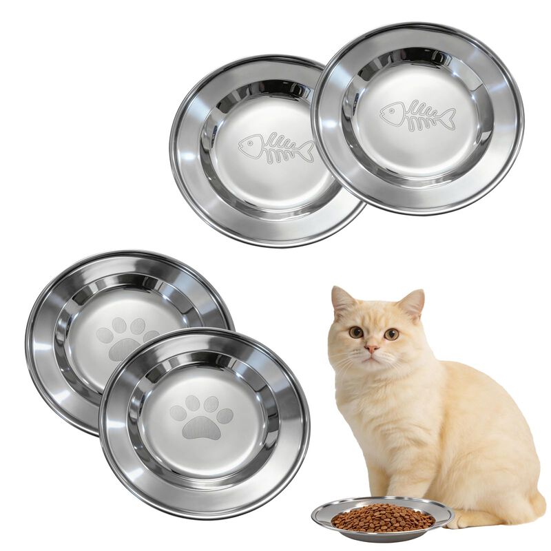 Juego De 4 Cuencos Para Gato Dyxhfff De 16 cm, ... image number null