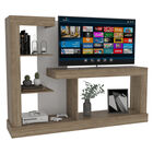 Mesa Para Tv Samir Miel y Blanco con Espacio Para Televisor De Hasta 55 ''