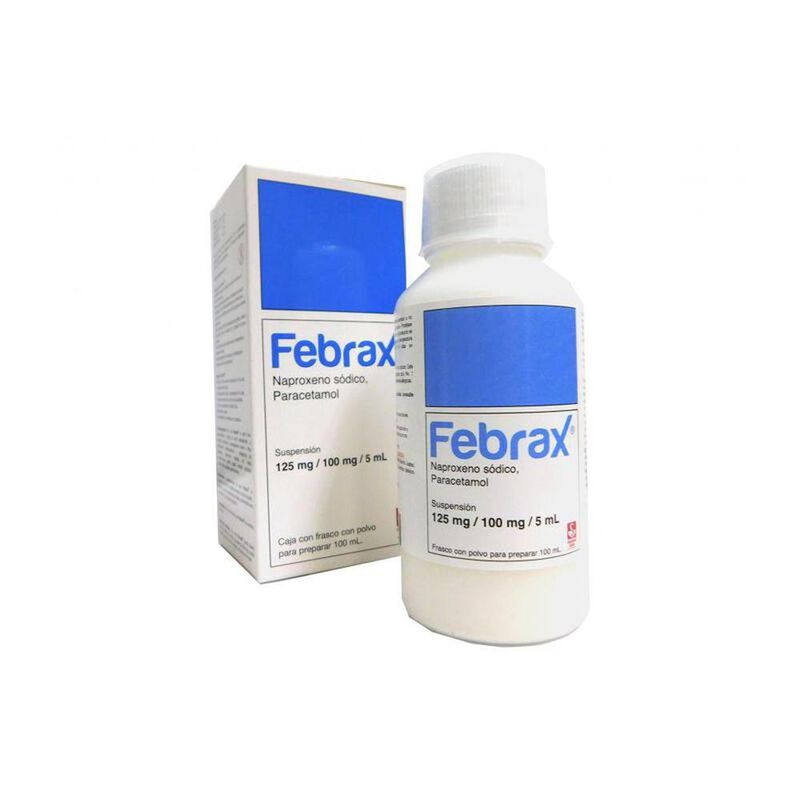 Febrax 125mg/100mg/5ml Caja Con 1 Frasco De 100... image number null