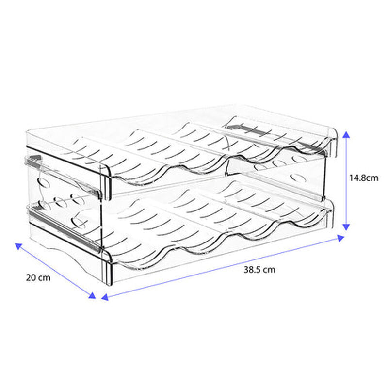 Porta botellas Brandtrendy de pl&aacute;stico 2 nivele... image number null