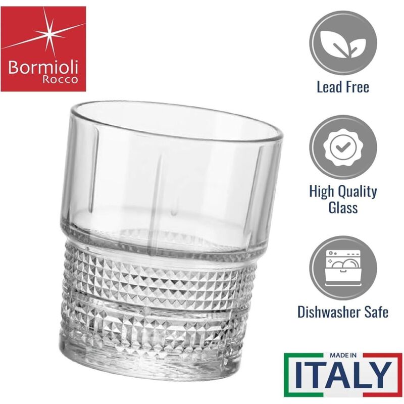 Juego de 4 Vasos Transparentes DOF Bormioli Roc... image number null