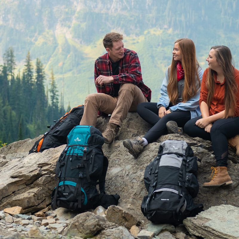 Mochila Para Senderismo Scout 65l Azul Teton image number null