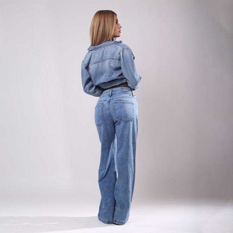 Pantal&oacute;n Dama B&aacute;sico Savi Jeans Mujer S4795 Wid... image number null