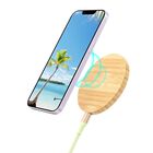 Base Cargador Ecoblvd Inal&aacute;mbrica Qi 15w Bamboo Negra Para iPhone Y Android