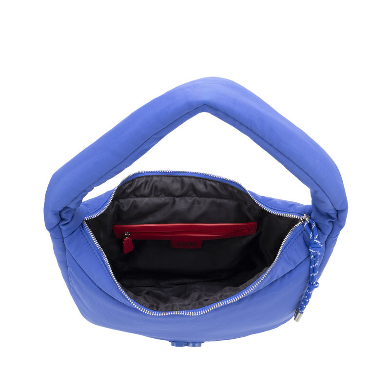 Bolsa Hobo Grande Look Puffy Color Azul image number null