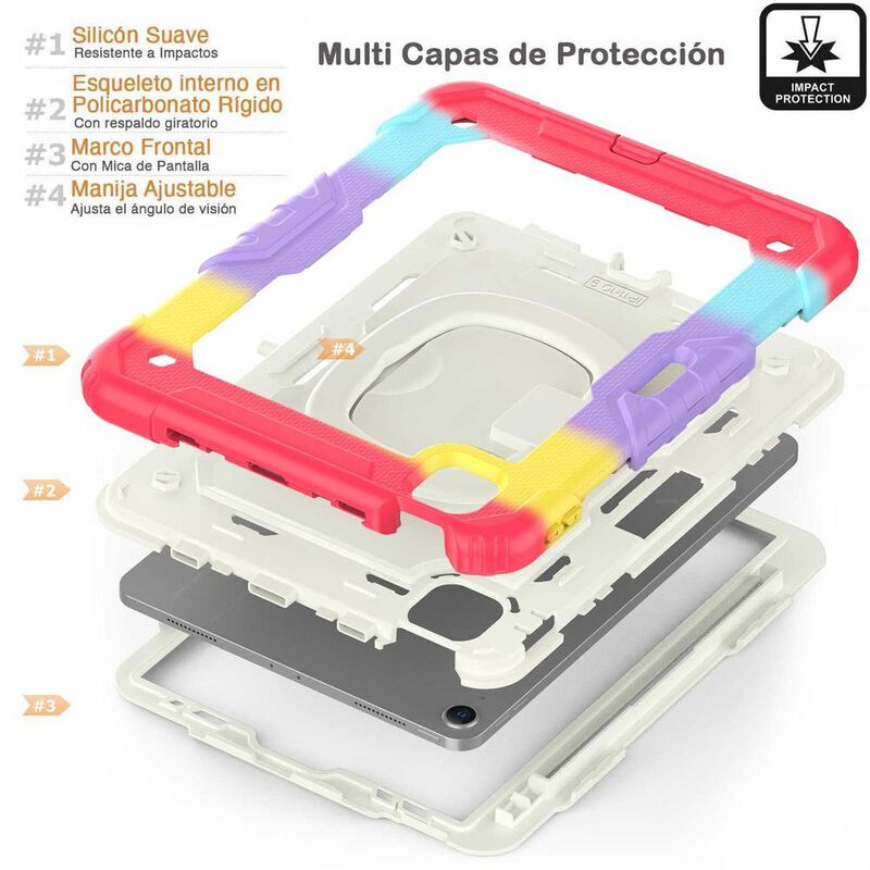 Funda TEKKU HandleD uso rudo para iPad Air 5 Ai... image number null