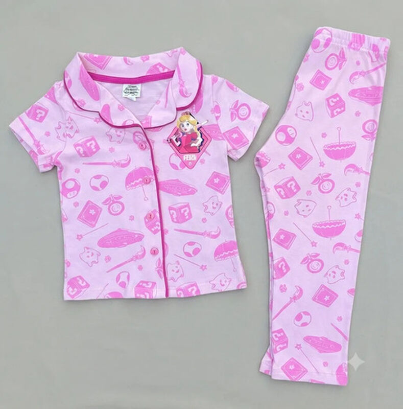 Pijama Princesas De Mario Bross Para Ni&ntilde;a Panta... image number null