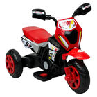 Motocicleta Montable Para Ni&ntilde;os 3 Ruedas Sonido Luz&nbsp;Rojo
