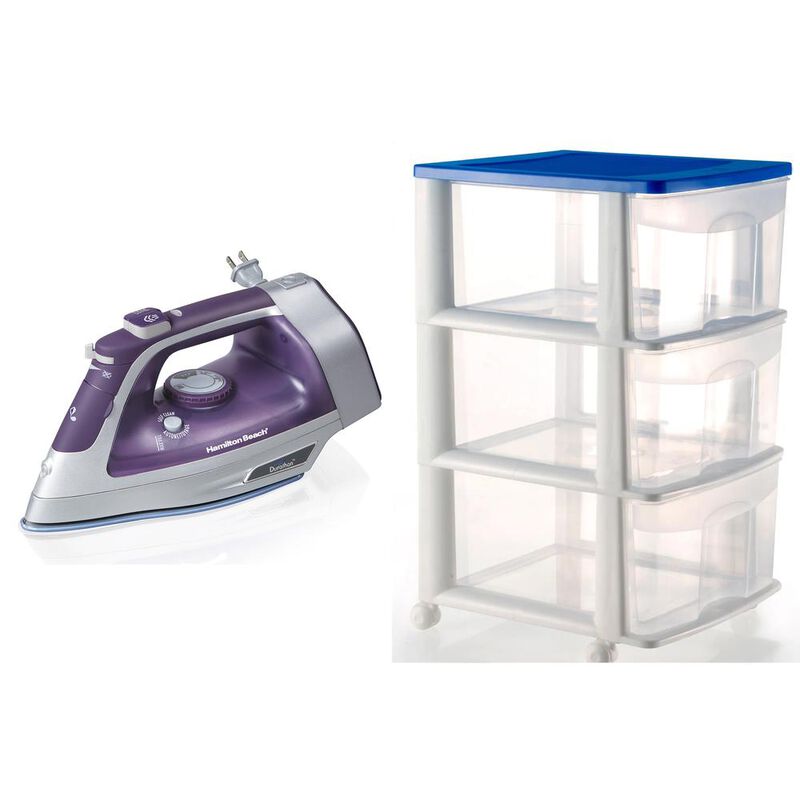 COMBO PLANCHA VAPOR CABLE RETRACTIL + CAJONERA ... image number null