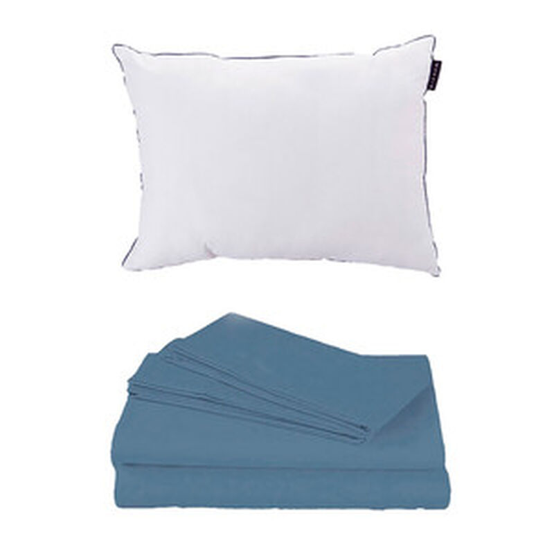 S&aacute;banas Individual Spring Air Azul + Almohada D... image number null