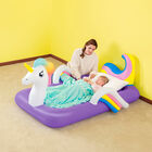 Colchón Inflable Infantil Decorado Unicornio 1 Modelo 1.96m x 1.04m x 84cm (77X41X33Pulg) Caja (1)