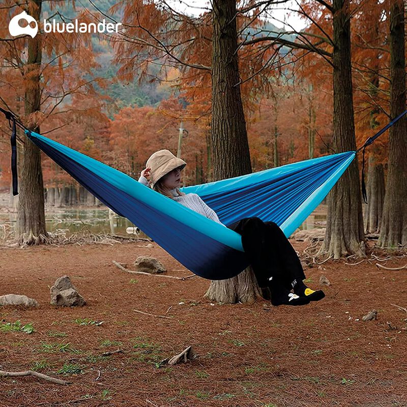 Hamaca Portátil Azul con Correas Bluelander image number null