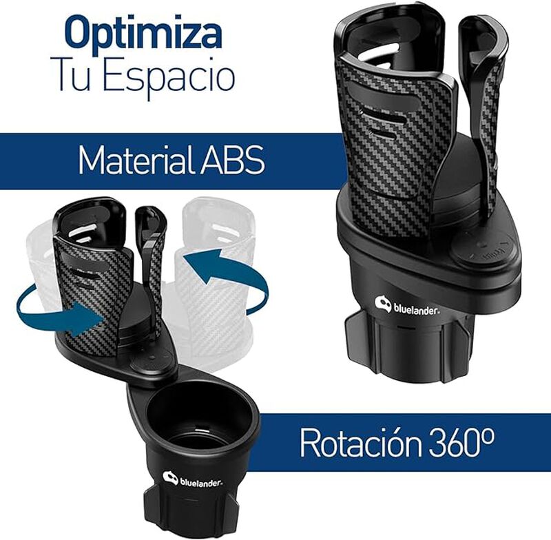 Portavasos para Auto Doble Ajustable Bluelander image number null