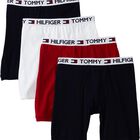 Calzoncillo B&oacute;xer Tommy Hilfiger Con 4 Bolsillos Para Hombre, Color Rojo, Azul Marino Y Blanco