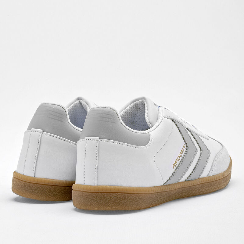 Apoort Tenis urbano para joven blanco gris image number null