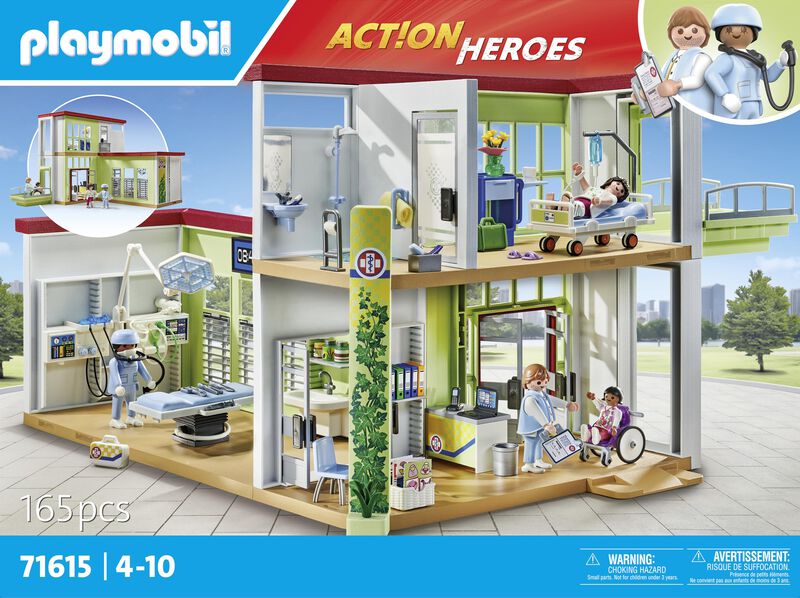 Toy Playmobil Modern Hospital Con 4 Figuras Y A... image number null