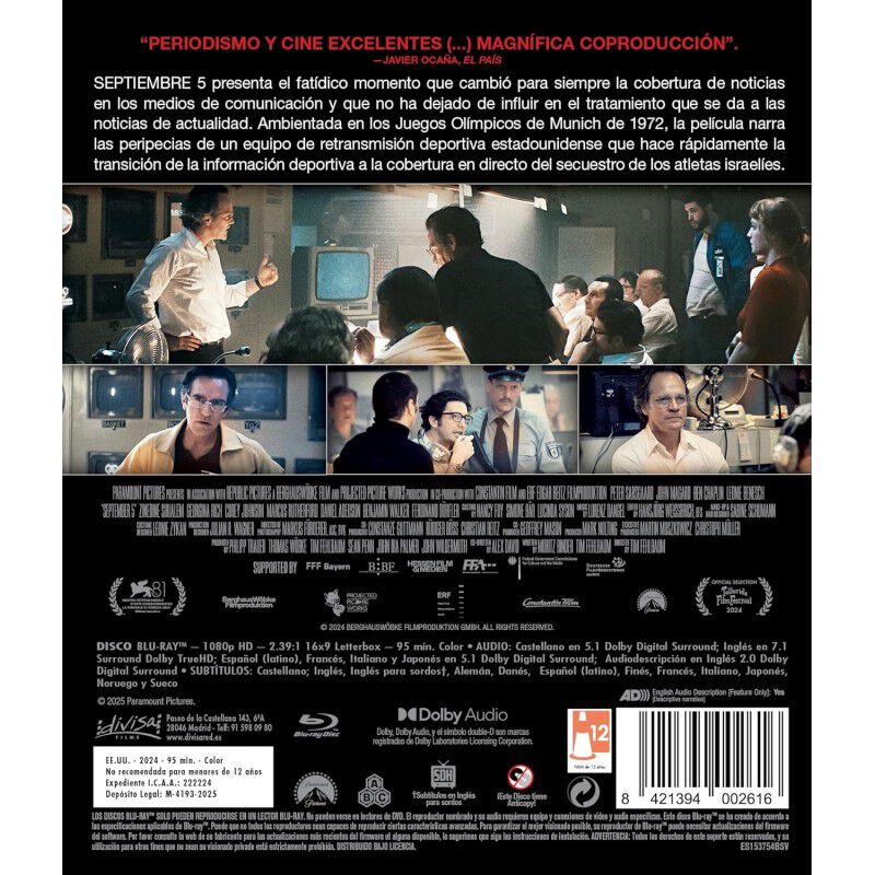 5 de septiembre [Blu-ray] (2024) image number null