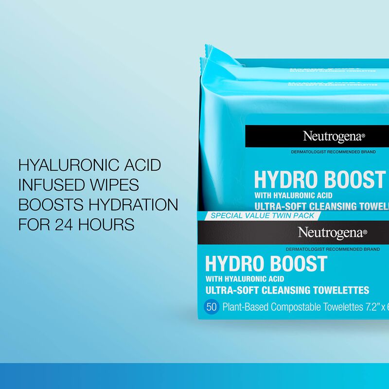 Toallitas Limpiadoras Faciales Neutrogena Hydro... image number null