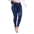 Jeans Skinny Mujer Nyk Azul Tiro Medio Mezclilla N4779