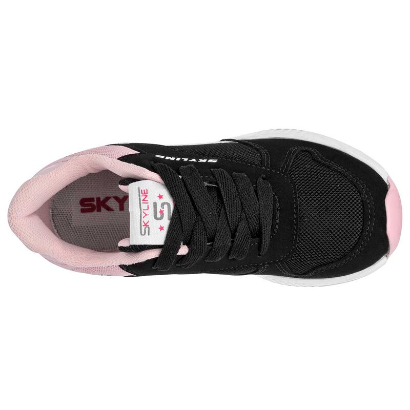 Skyline Tenis urbano para ni&ntilde;a negro rosa image number null