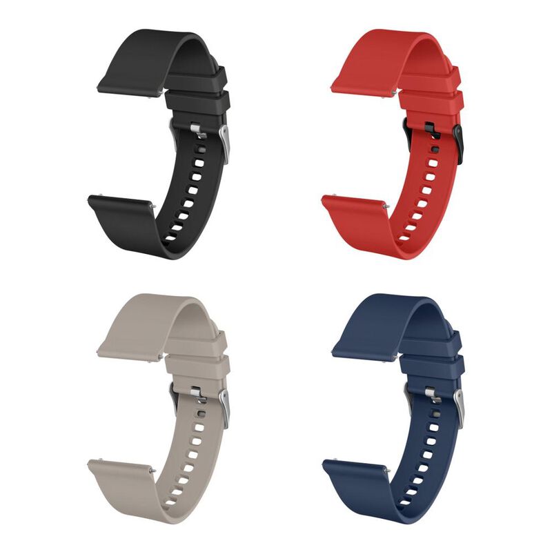4 correas de 22 mm de silic&oacute;n para Smart Watch image number null