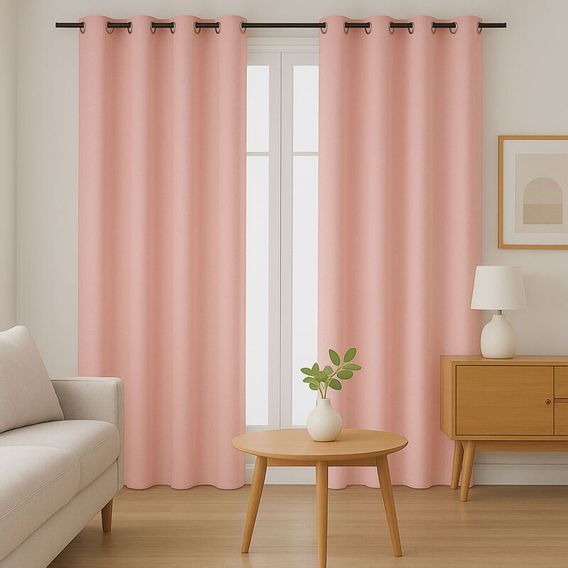 Cortinas Blackout para bloquear luz y ruido Ros... image number null