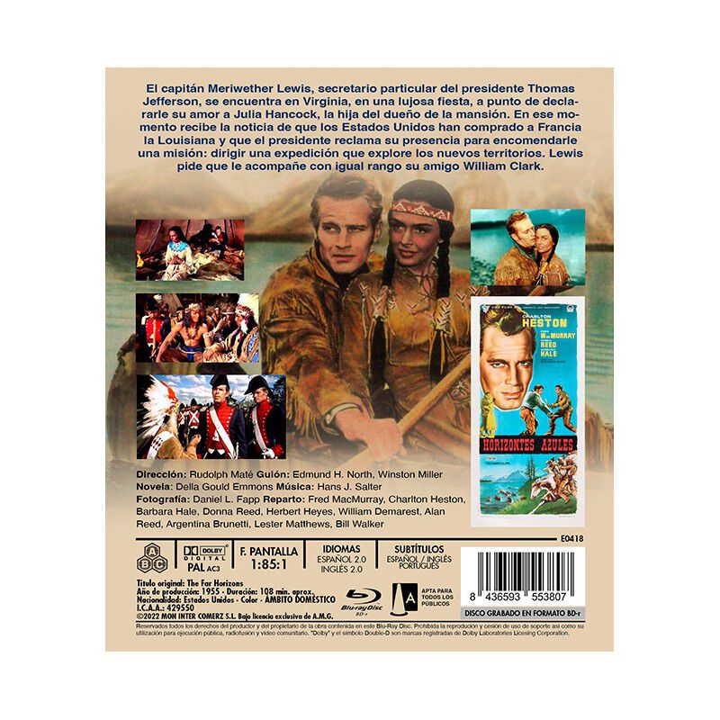 Horizontes Azules [blu-ray R] (1955) The Far Ho... image number null