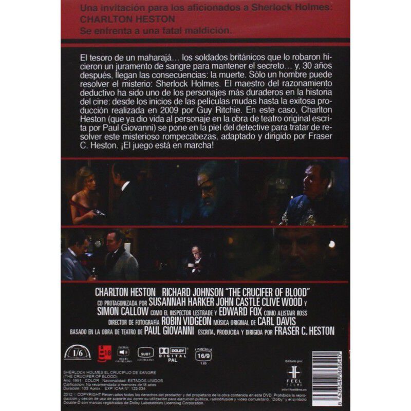 Sherlock Holmes El Crucifijo De Sangre (dvd) image number null