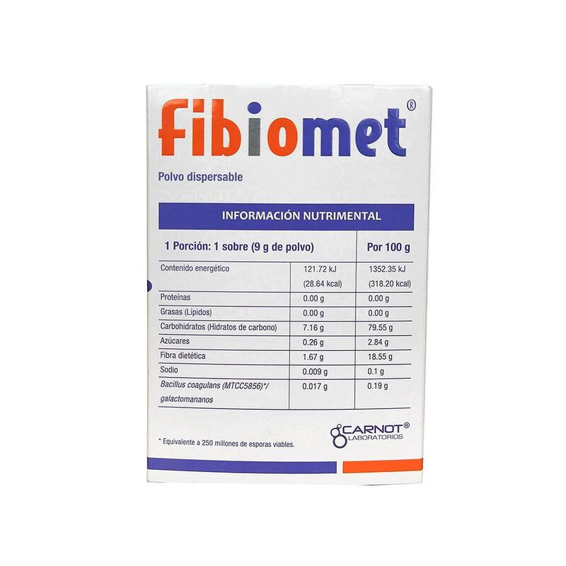 Fibiomet Suplemento Alimenticio Naranja Polvo image number null