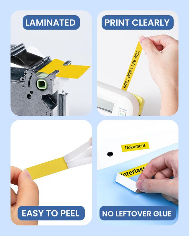 Cinta De Etiquetas Markdomain Tze Laminada Amar... image number null