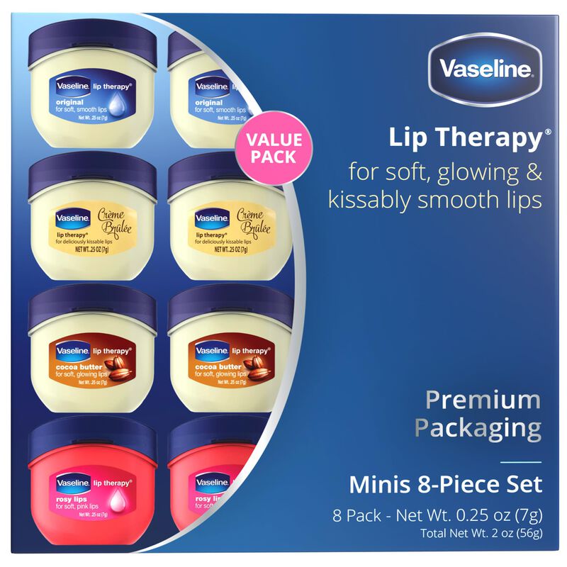 Set De B&aacute;lsamo Labial Vaseline Lip Therapy Rosy... image number null