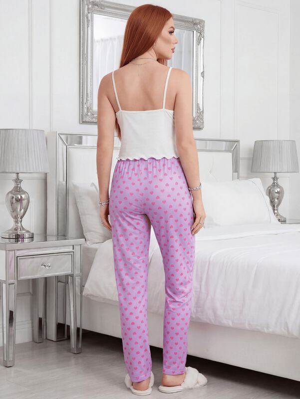Conjunto Pijama Mujer Blusa Y Pantal&oacute;n Dama Pij... image number null