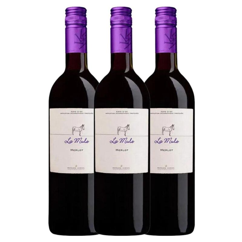 Vino Tinto La Mule Pays D'Oc Merlot Francois Lu... image number null