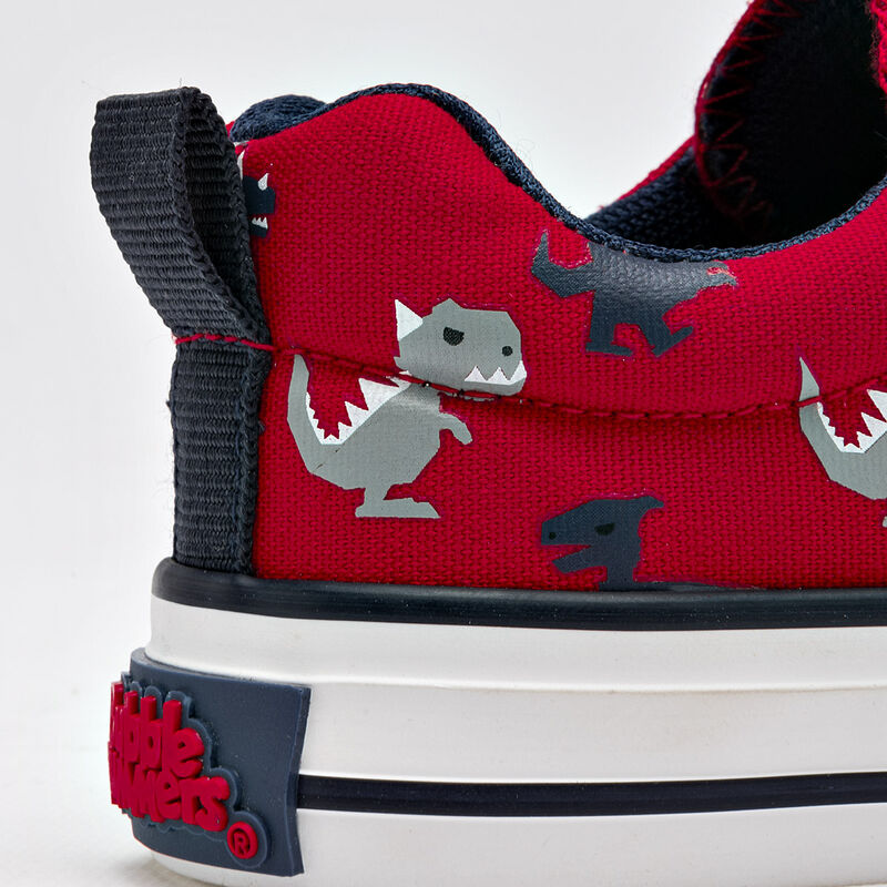 Bubble Gummers Tenis Velcro Lona Para Ni&ntilde;o Rojo... image number null