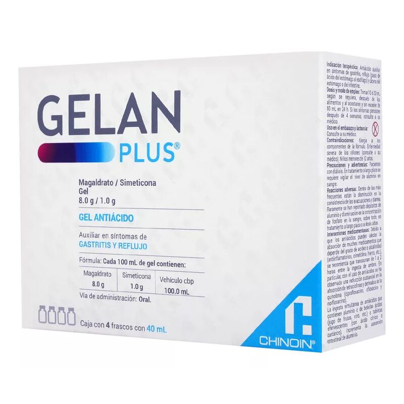 Gelan Plus Gel 8 G/1 G/100 Ml, 4 Frascos 40 Ml image number null