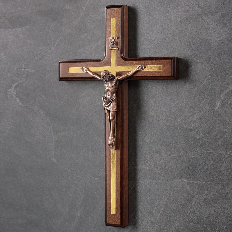 Crucifijo De Pared Con Forma De Asteromo, Mader... image number null