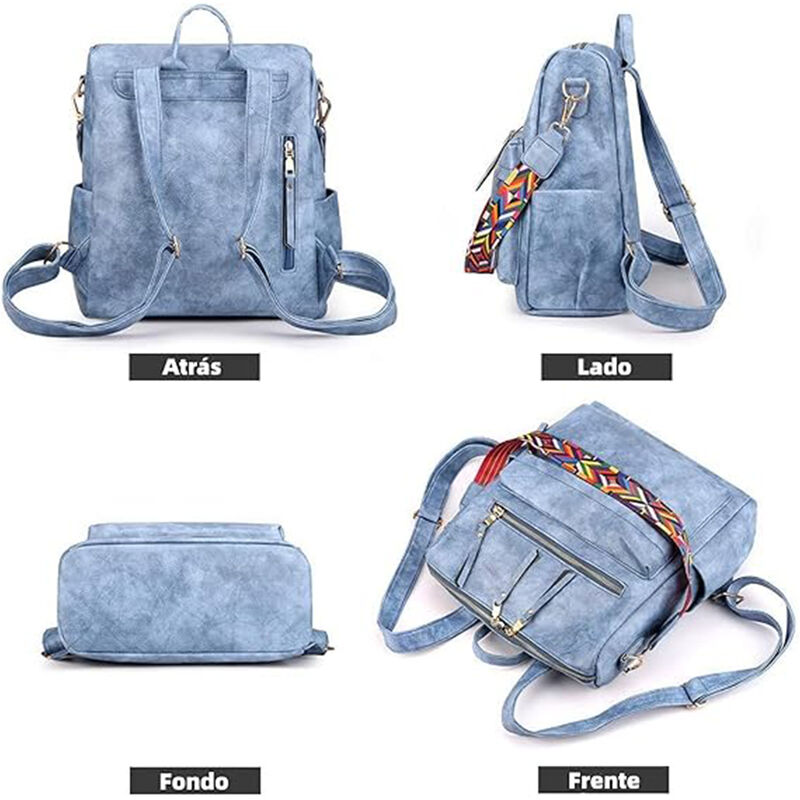 Mochila Urbana Azul Liso 16 Litros image number null