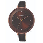 Reloj De Pulso Lorus Modelo Rg239lx9 Para Mujer Color Café