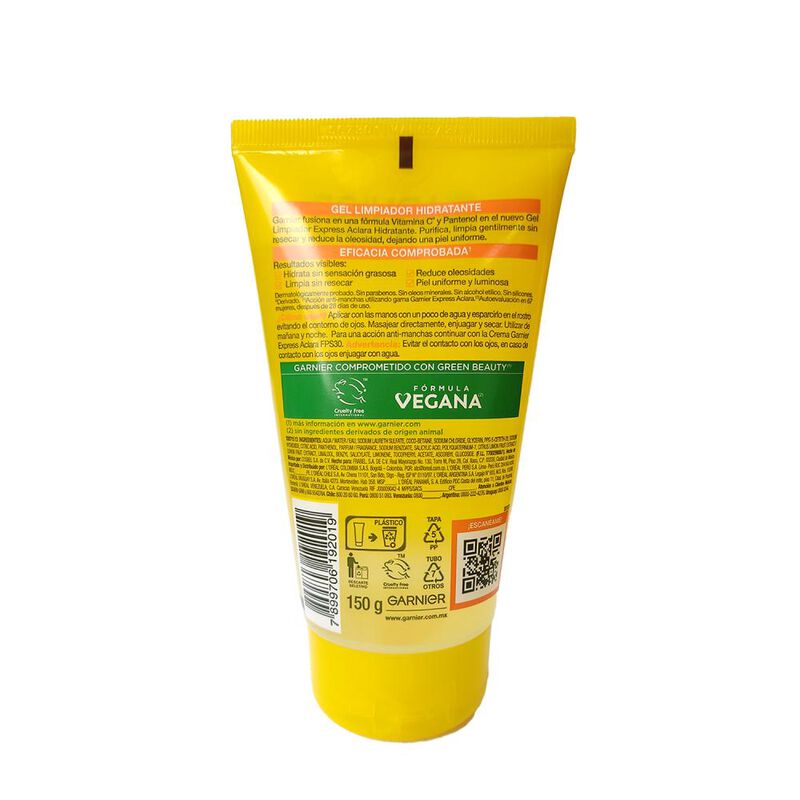 Gel Limpiador Garnier Skinactive Express Aclara... image number null