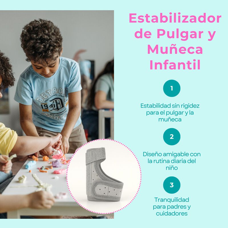 F&eacute;rula Ortop&eacute;dica Infantil para Pulgar y Mu&ntilde;eca... image number null